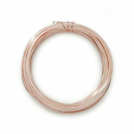26 Gauge Sterling Silver Plated Rose Gold Copper Wire