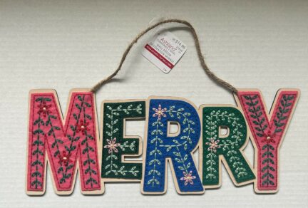 Merry Wall Decor 13.75" x 5.4"