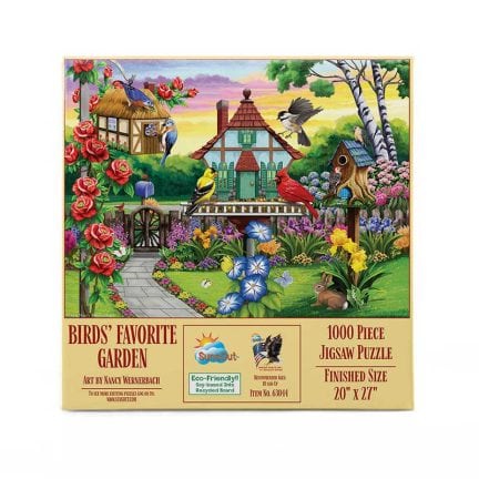 Birds' Favorite Garden Puzzle - 1,000 Pieces