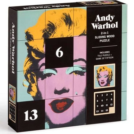 Andy Warhol Marilyn 2-in-1 Sliding Wood Puzzle